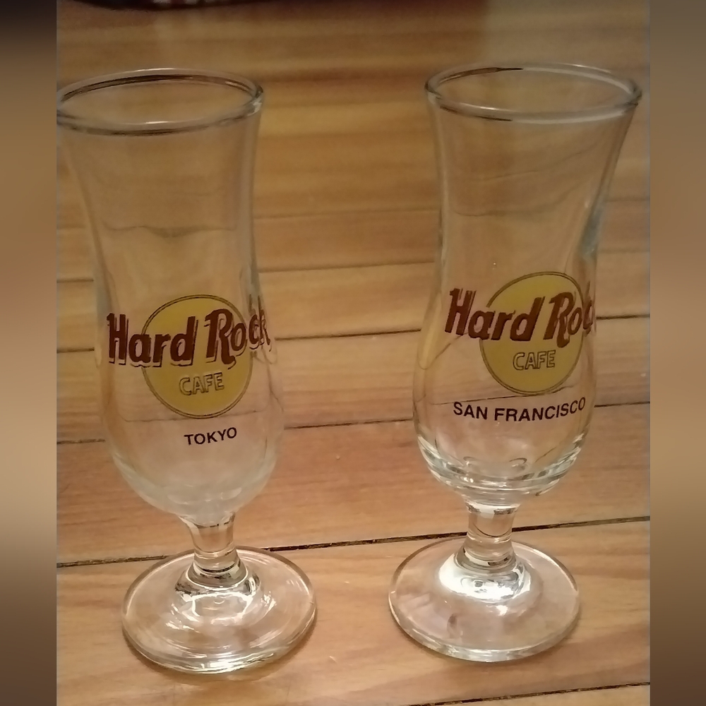 Hard Rock Cafe Tokyo and San Francisco Shot Glass Set